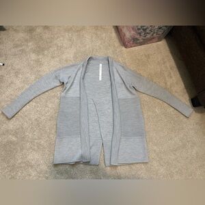 Lululemon Athletica Light Gray Knit Cardigan